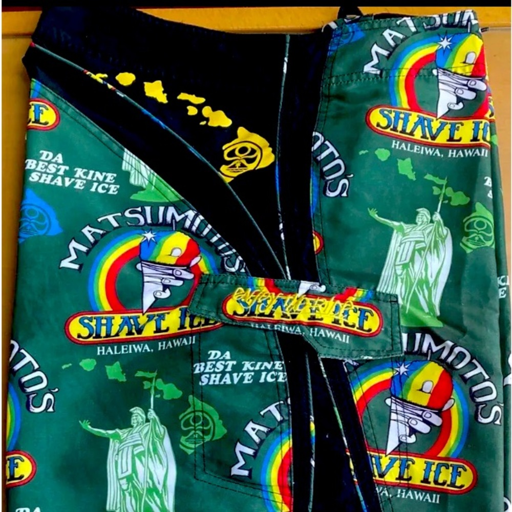 HIC Matsumoto’s Shave Ice Hawaii special edition board shorts size 36